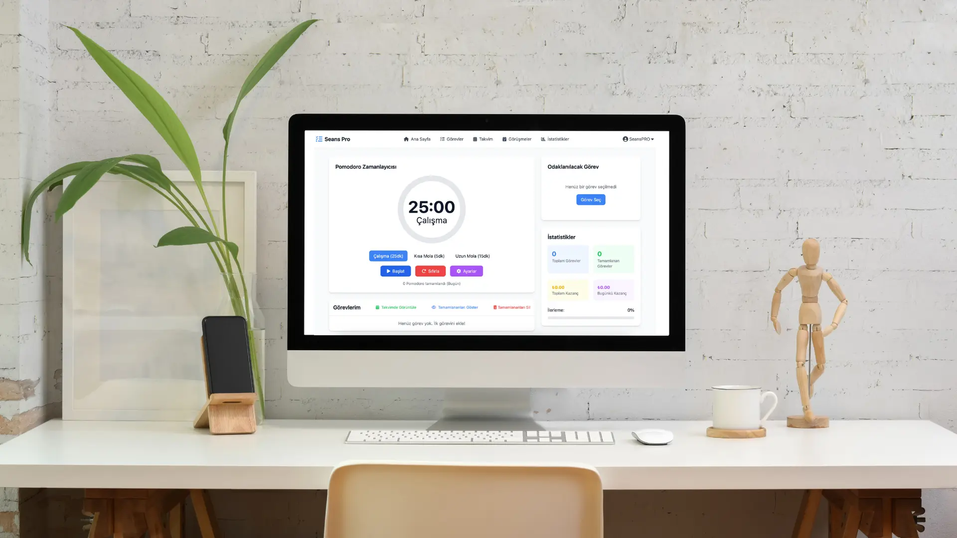 Pomodoro Zamanlayıcısı